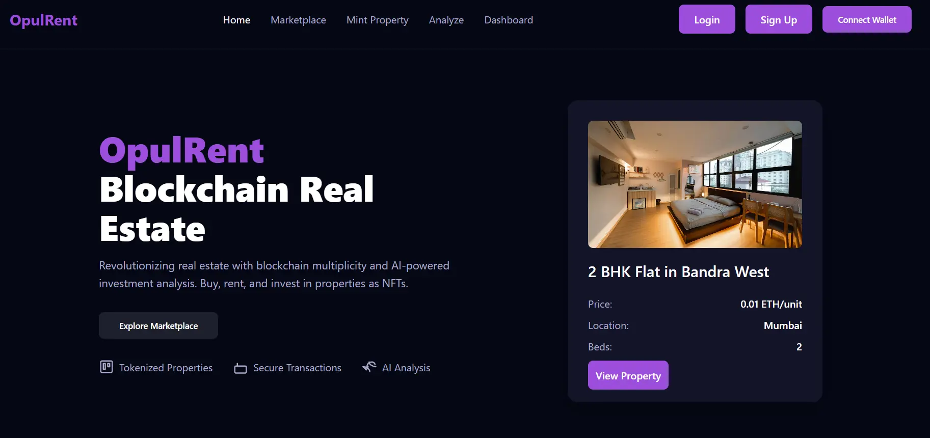 OpulRent – The Zerodha of Land Investment, Powered by Web3 & AI project