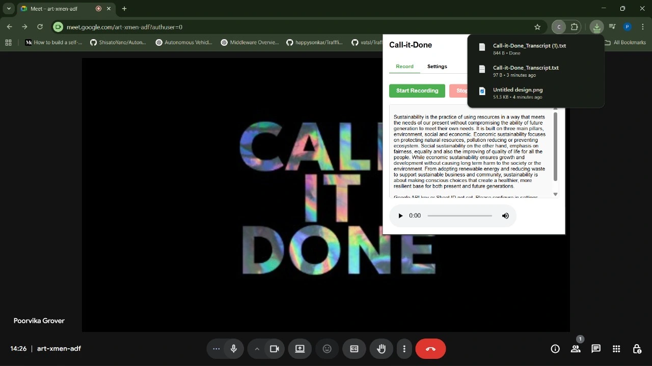 Call-It-Done project